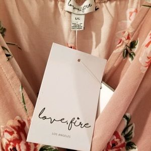 Floral Print Love Fire Dress